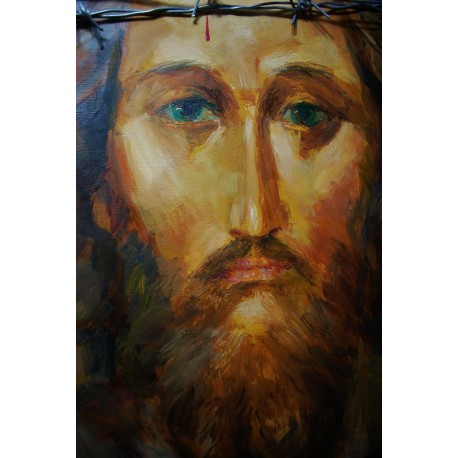 Oblicze Jezusa, deska 40/30 cm